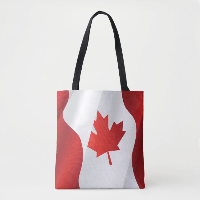 Maple Löv Canada Flagga Tygkasse (Framsida)