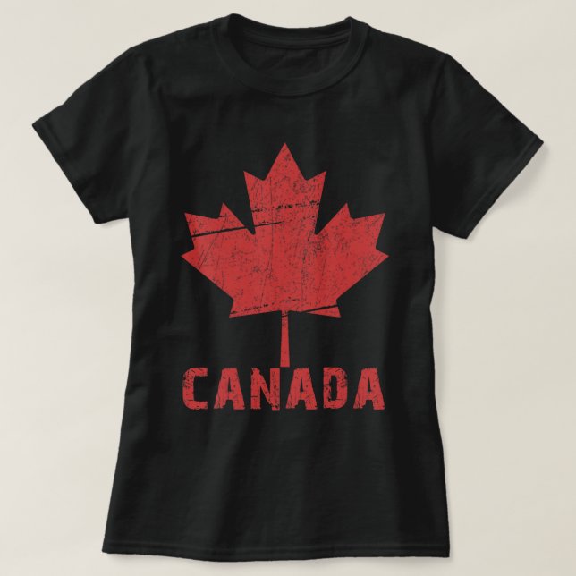 Maple Löv Canadian Flagga Day 2022.png T Shirt (Design framsida)