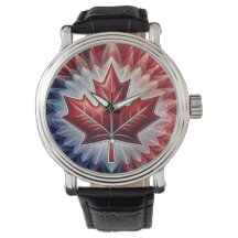 Maple Löv Canadian Flagga Fractal