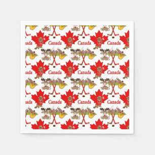 Maple Löv Canadian Pappersservett