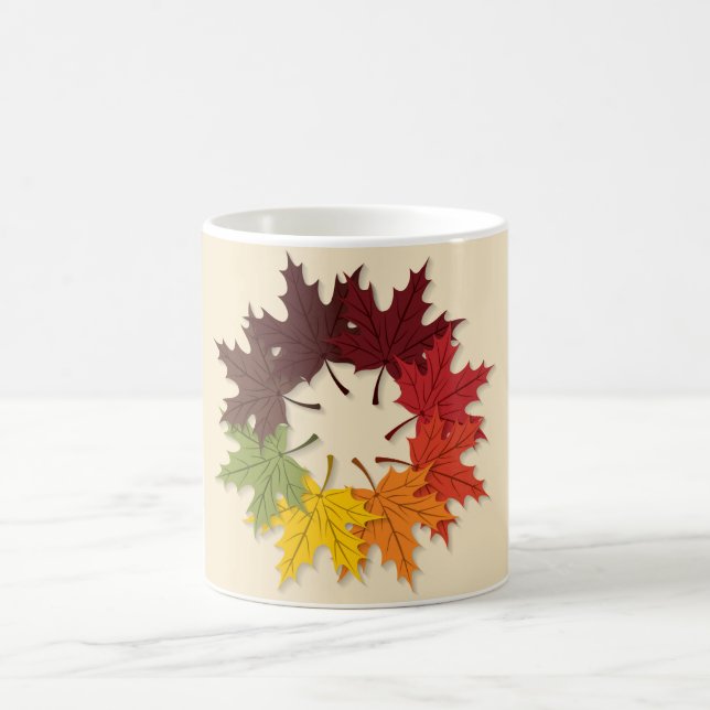 Maple löv-cirkel kaffemugg (Center)