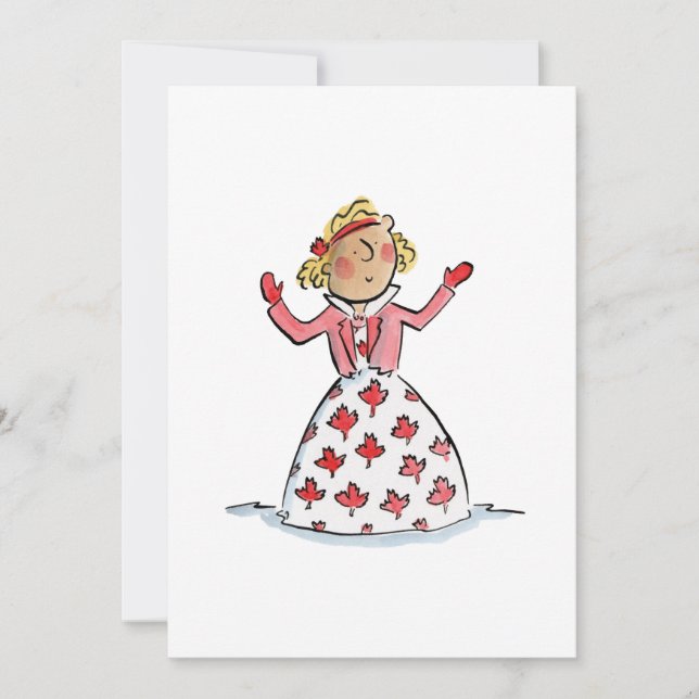 Maple Löv Dress Inbjudningar (Framsida)