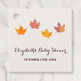 Maple Löv Fall Baby Shower Gåvor Etiketter