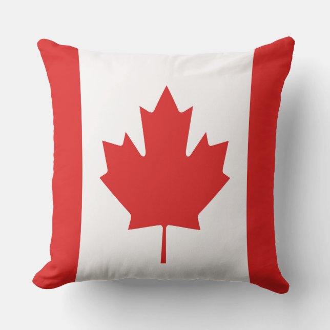 Maple Löv flagga Kanada Kudde (Framsida)