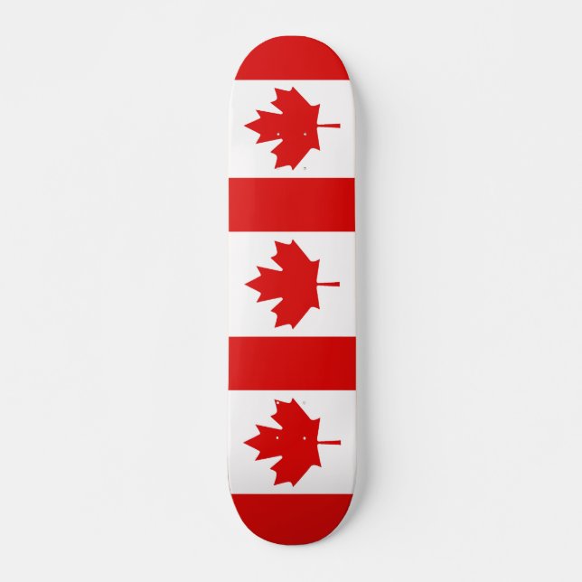Maple Löv flagga Kanada Skateboard Bräda 21,5 Cm (Framsida)