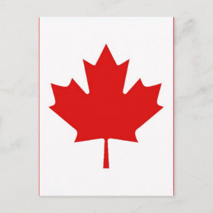 Maple Löv flagga Kanada Vykort