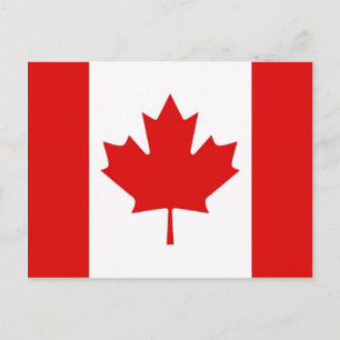 Maple Löv flagga Kanada Vykort