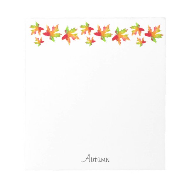 Maple Löv Garland Coffee Mugg Anteckningsblock (Framsida)