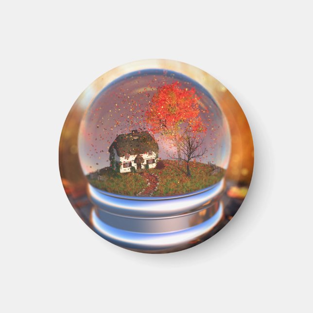 Maple Löv Globe Magnet (Framsidan)