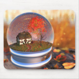 Maple Löv Globe Mousepad Musmatta