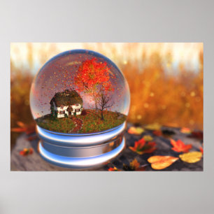Maple Löv Globe-utskrift Poster