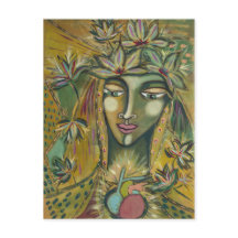 Maple Löv guddess vykort