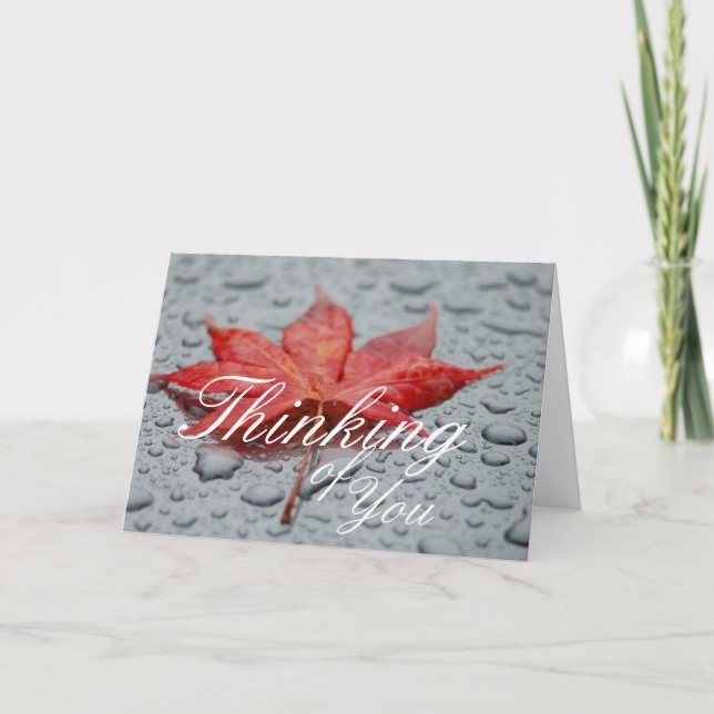 Maple Löv-hälsningskort Kort (Framsida)