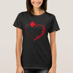 Maple Löv Heart Canada Pride Vacation Travel Cana T Shirt