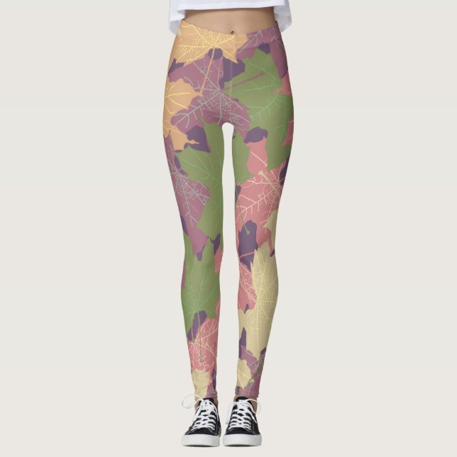 MAPLE LÖV HEJ AUTUMN LEGGINGS (Framsida)