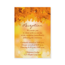 Maple Löv - höjdyttringskort för höst