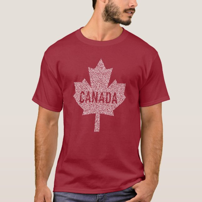 Maple Löv i Kanada T Shirt (Framsida)