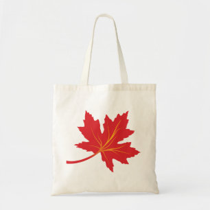 Maple löv i tote bags i höst färger anpassningsbar tygkasse