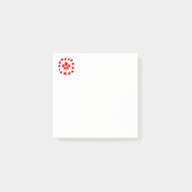 Maple Löv Kanada 150 anpassade Post-it Block (Framsida)