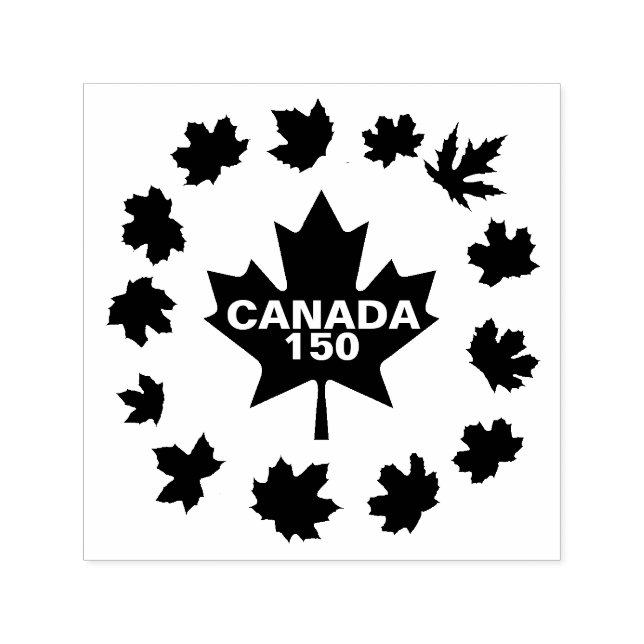 Maple Löv Kanada 150 anpassade Självfärgande Stämpel (Design)