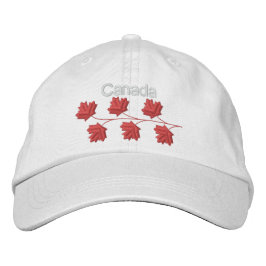 Maple Löv Kanada Broderad Keps