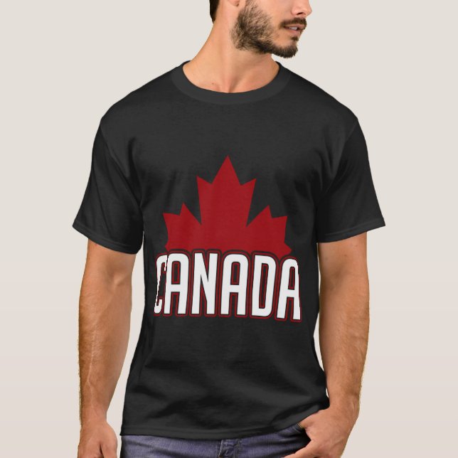 Maple Löv Kanada & & T Shirt (Framsida)
