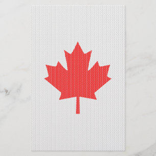 Maple Löv Knitting Motif sticka Brevpapper