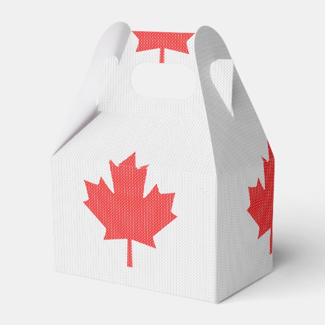 Maple Löv Knitting Motif sticka Presentaskar (Baksidan Sidan)