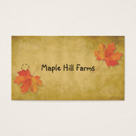Maple Löv Maple Syrup-Märkre Visitkort