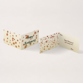 Maple-Löv-mappat kort för thanksgiving