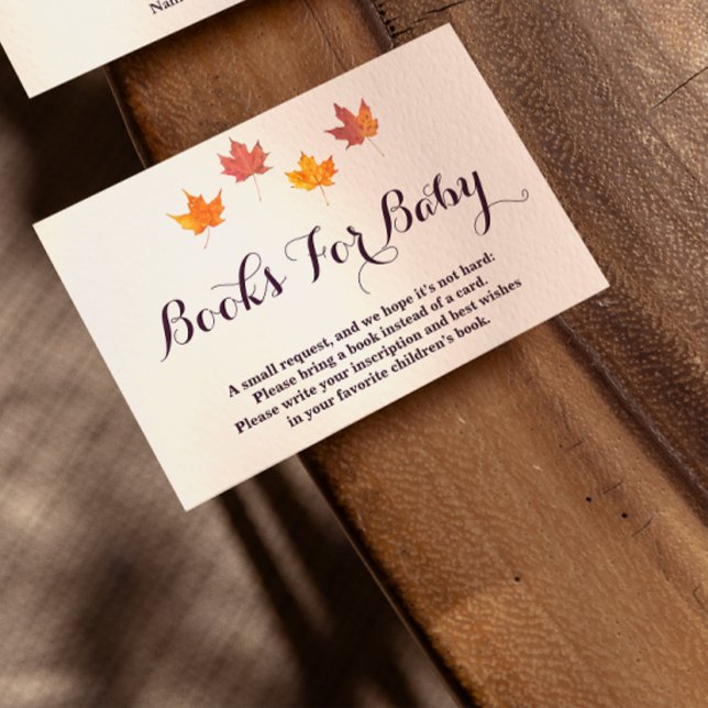 Maple Löv minskar babyskor Bokar för Baby Tilläggskort (Skapare uppladdad)