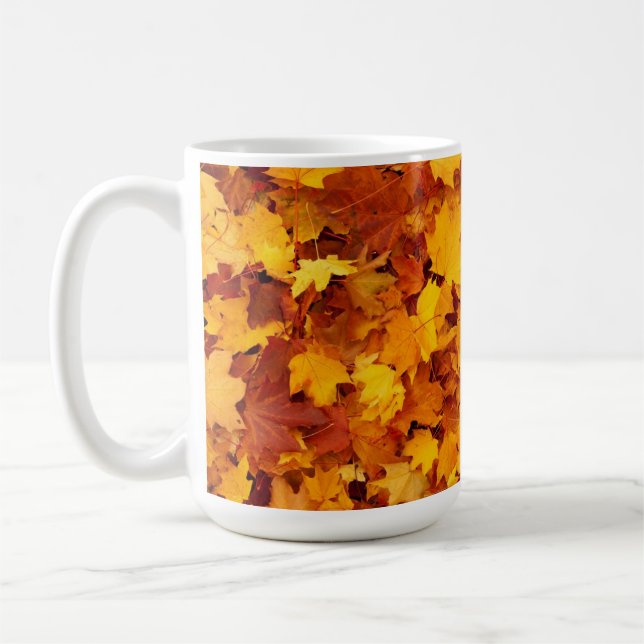 Maple Löv Mönster Kaffemugg (Vänster)