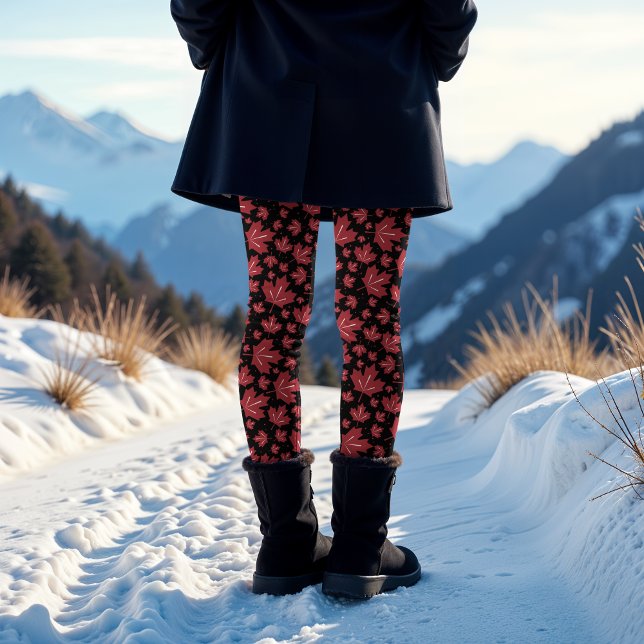 Maple Löv Mönster Leggings (Skapare uppladdad)