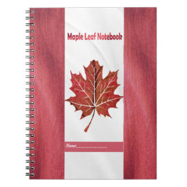 Maple Löv Note Bok Anteckningsbok