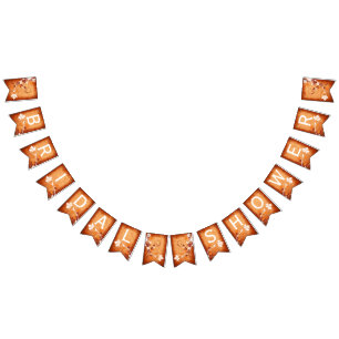 Maple löv orange fall bröllopsmöhippa vimplar