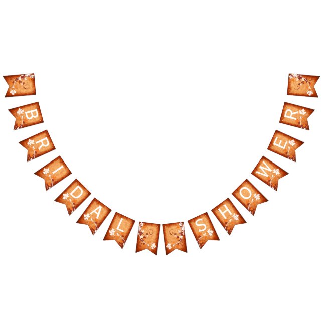 Maple löv orange fall bröllopsmöhippa vimplar (Alla)