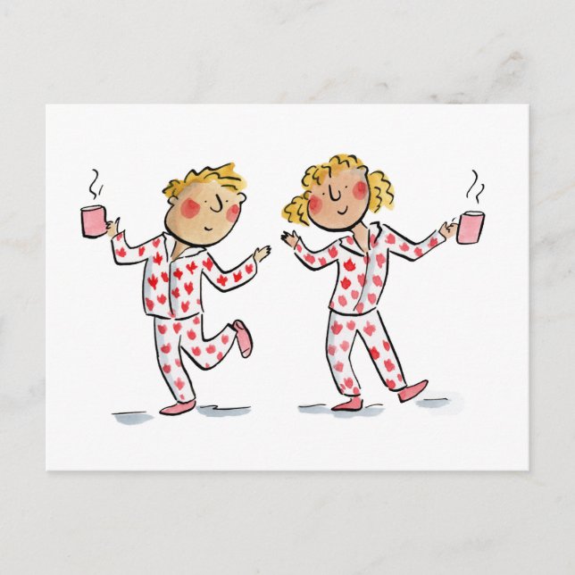 Maple Löv Pajamas Vykort (Framsida)