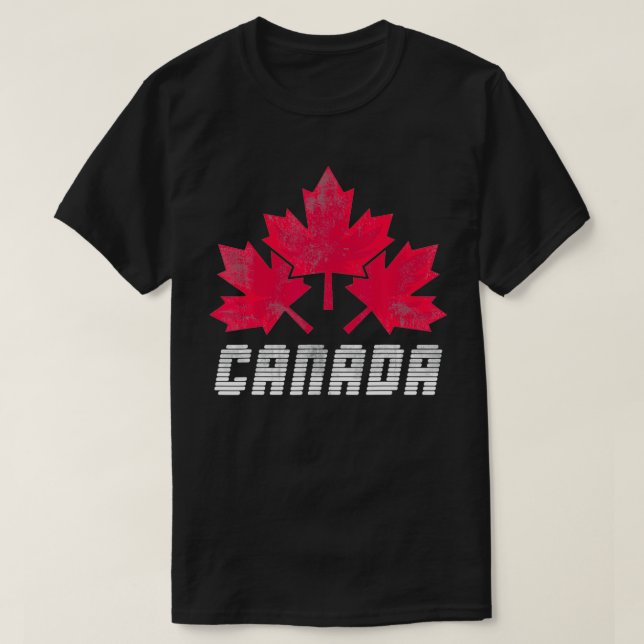 Maple Löv Proud Canadian Flagga Ottawa Gift Canada T Shirt (Design framsida)