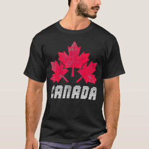Maple Löv Proud Canadian Flagga Ottawa Gift Canada T Shirt