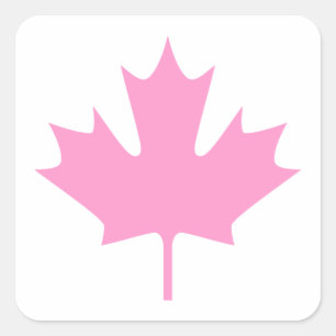 Maple Löv - Stickers Fyrkantigt Klistermärke