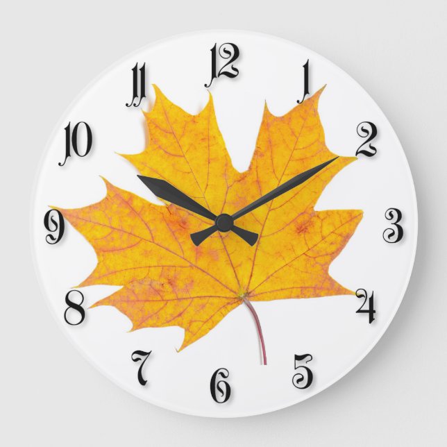 Maple löv stor klocka (Framsida)