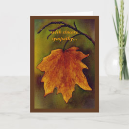 Maple Löv Sympathy Card Kort