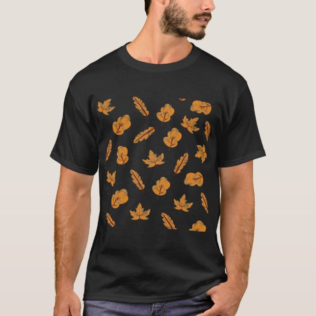 Maple Löv T-Shirt,Löv för höstskarta T Shirt (Framsida)
