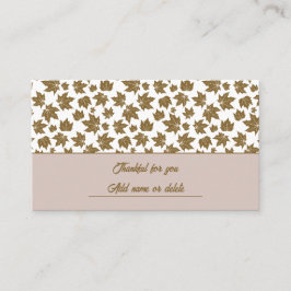 Maple Löv Thankful Thanksgiving Brunch Middag Placeringskort