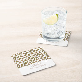 Maple Löv Thankful Thanksgiving Brunch Middag Underlägg Papper Kvadrat