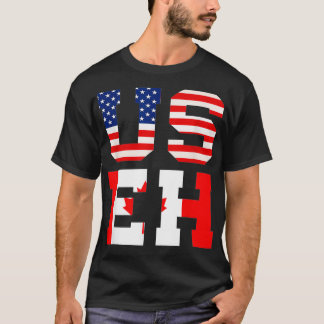 Maple Löv USA Patriotic Canadian Kanada T Shirt