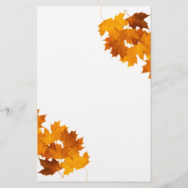 Maple lövs brevpapper (Framsida)