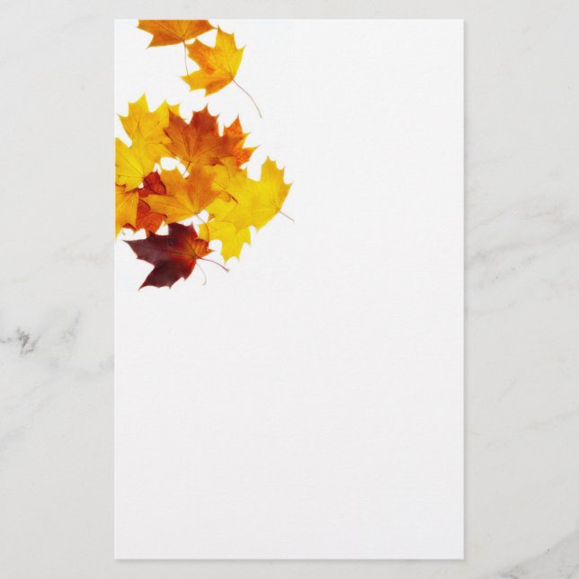 Maple lövs brevpapper (Framsida)