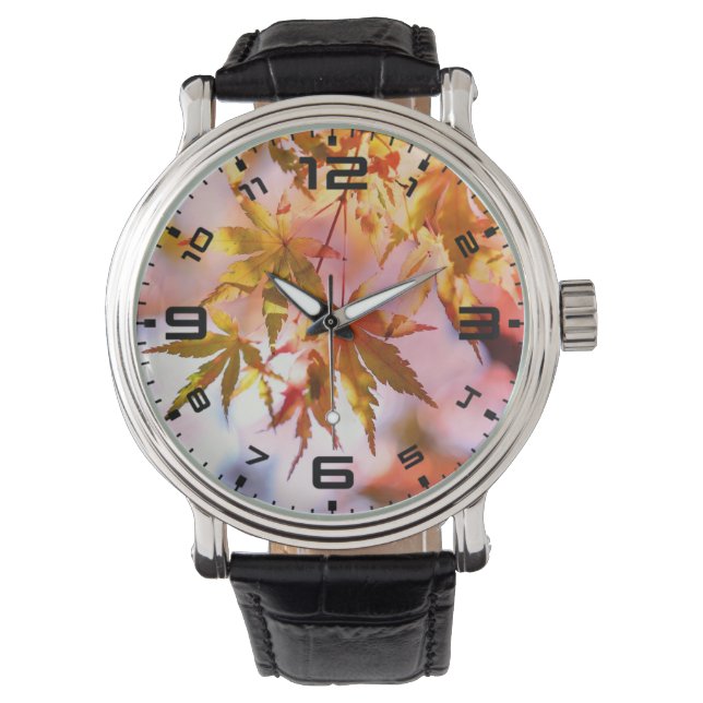 Maple Lövs liggande design-21355 Armbandsur (Framsida)