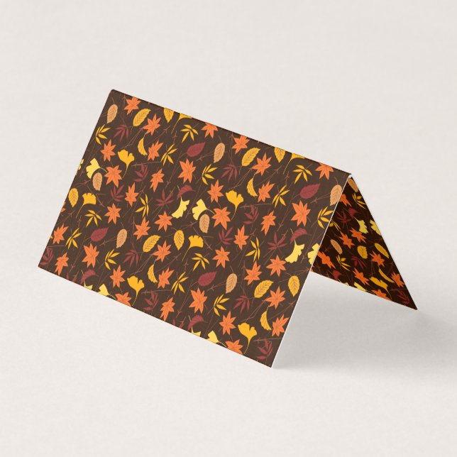 Maple Lövs Mönster-45947 Kort (Framsida)